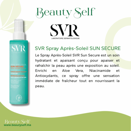 Spray Après-Soleil Hydratant – SVR Sun Secure | Apaisant & Rafraîchissant à l’Aloe Vera