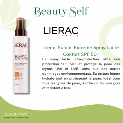 Lierac Sunific Extreme SPF 50+ | Spray Lacté Ultra-Confort & Haute Protection