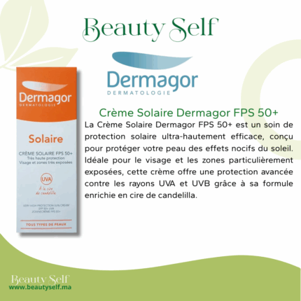 Crème Solaire FPS 50+ – Dermagor | Haute Protection Visage & Zones Sensibles