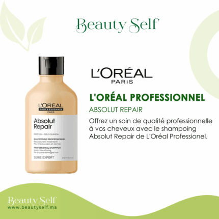 Shampoing Absolut Repair – L’Oréal Professionnel | Soin Restructurant Cheveux Abîmés
