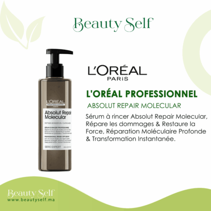 Sérum à Rincer Absolut Repair Molecular – L’Oréal Professionnel | Réparation Profonde & Transformation Immédiate