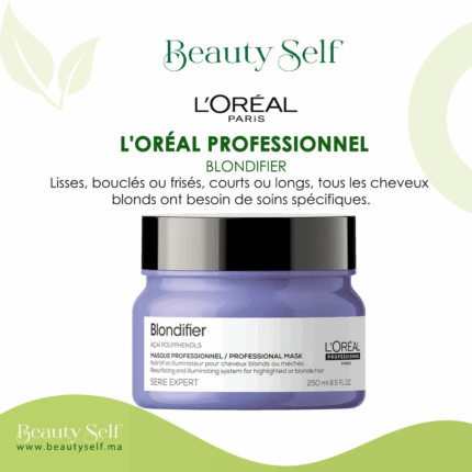 Masque Blondifier – L’Oréal Professionnel | Soin Nourrissant et Illuminateur pour Cheveux Blonds