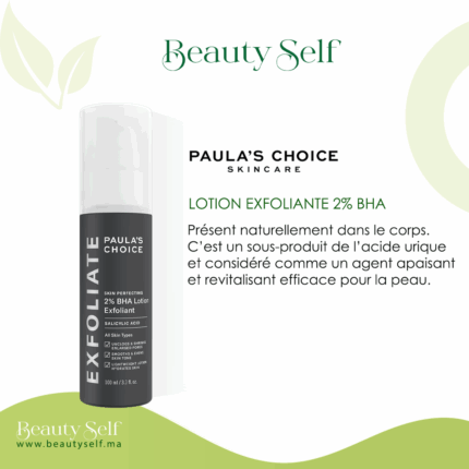 Paula's Choice Lotion Exfoliante 2% BHA - Exfoliant Acide Salicylique Peaux Sensibles, Réduit Pores et Améliore le Teint (100ml)