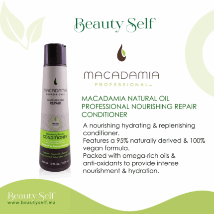 Après-Shampoing Nourrissant Réparateur – Macadamia Professional | Soin Hydratant Vegan pour Cheveux Épais