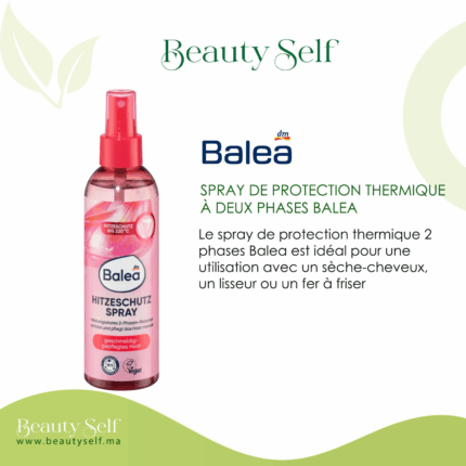 Spray de Protection Thermique 2 Phases – Balea | Jusqu’à 230°C | Idéal Sèche-Cheveux, Lisseur, Fer