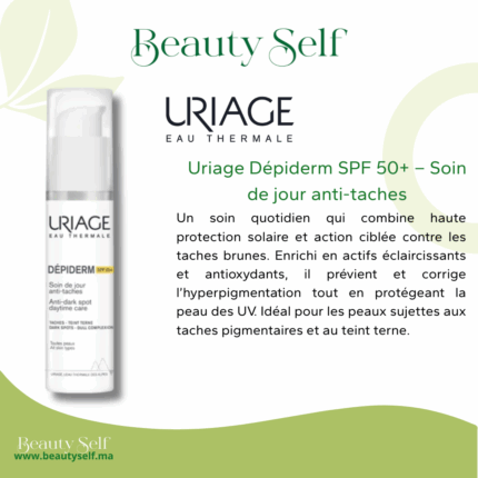 Uriage Dépiderm SPF 50+ – Soin de Jour Anti-Taches & Haute Protection Solaire | 40 ml