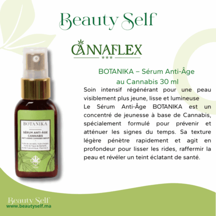 BOTANIKA – Sérum Anti-Âge au Cannabis 30 ml | Soin Régénérant Lissant & Raffermissant