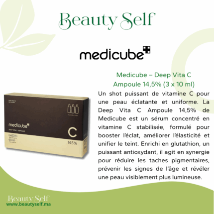 Medicube Deep Vita C Ampoule 14,5% – Sérum Vitamine C Éclat & Anti-Taches (3 x 10 ml)