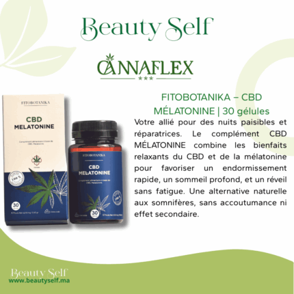 FITOBOTANIKA – CBD Mélatonine 30 gélules | Sommeil Réparateur & Endormissement Naturel