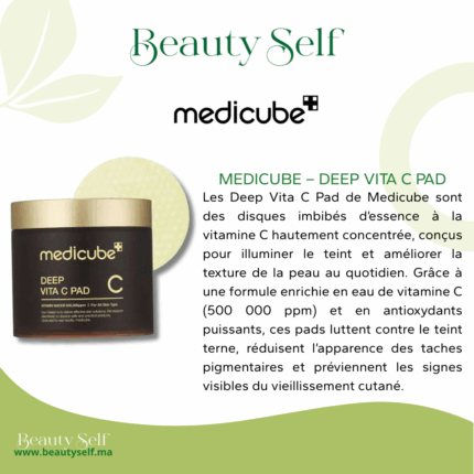 Medicube – Deep Vita C Pad | Disques Éclat à la Vitamine C pour Teint Lumineux & Anti-Taches