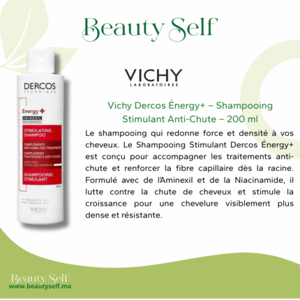 Vichy Dercos Énergy+ – Shampooing Stimulant Anti-Chute – 200 ml