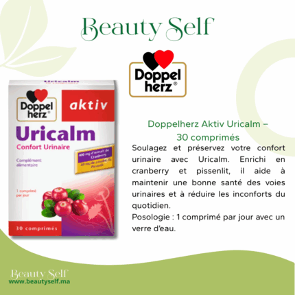 Doppelherz Aktiv Uricalm – Complément alimentaire confort urinaire – 30 comprimés