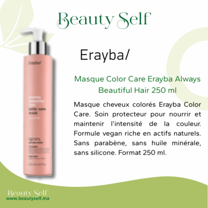 Masque cheveux colorés Erayba Color Care soin protection couleur 250 ml